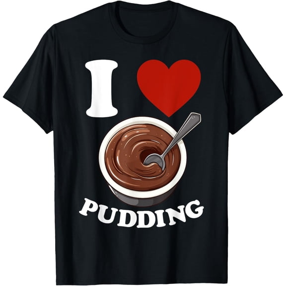 Playful Comfort Tee - Pudding Chocolate Dessert Snack Funny T-Shirt