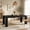 Black, variant on Fnova 63'' Farmhouse Dining Table for 4-6 People, Rectangular Kitchen Dinner Table, for Home, Restaurant, Dining Room & Office