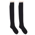 thumbnail image 1 of WORGEOUS 1 par de mujeres chicas sobre la rodilla Lolita Calcetines Altos Calcetines de muslo Medias de algodón, 1 of 8