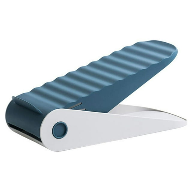 Toystoory Estante organizador de zapatos, zapatillas ajustables antideslizantes, soporte para calzado, soporte organizador de almacenamiento para Almacenamiento y organización del hogar Azul oscuro