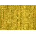thumbnail image 1 of Ahgly Company Machine Washable Indoor Rectangle Persian Yellow Traditional Area Rugs, 7' x 9', 1 of 4