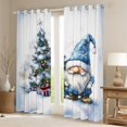 thumbnail image 2 of Castle Fairy Teens Women Men Kawaii Blue Gnome Blackout Curtains Set of 2 (52x84 Each),Merry Christmas Tree Window Curtains,Happy New Year Curtains and Drapes,Luxury Bedroom Decor, 2 of 6