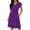 Purple Floral#, variant on Floral Fall Dresses for Women Long Sleeve A-Line Womens Casual Midi Dresses Flowy Dress with Pockets