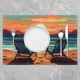 thumbnail image 3 of Beach Theme Table Mats Placemat 12"x18" Ocean Placemats Set of 4 Coastal Nautical Placemats for Dining Table Indoor Outdoor Kitchen Summer Holiday Vacation Decor Table Place Mats, 3 of 4