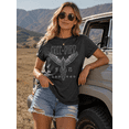 thumbnail image 3 of KimSoong Woman Vintage Rock Band T-Shirt Retro Bird Shirt Eagle Graphic Tees Retro Music Shirt Casual Short Sleeve Tops,Gray, 3 of 6
