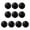 Black, variant on Mightlink 10Pcs Cheerleader Pompoms with Finger Ring Cheering Props for Squad Team Sports Game Dance Dress Party