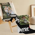 thumbnail image 4 of Personalized Face Christmas Tree Fleece Blanket,Custom Family Gift, 4 of 4
