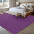 thumbnail image 5 of Dark Purple Area Rugs 5x8 for Living Room, Farmhouse Solid Purple Color Modern Art Non Slip Washable Rug Runner, Low Pile Indoor Floor Carpet Mat Bathroom Rugs for Bedroom, Kids Room, 5 of 9