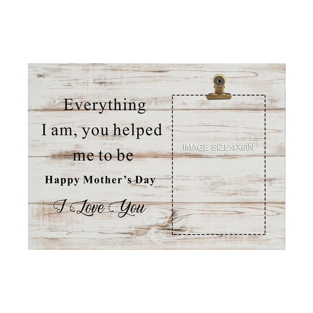 Mothers Day Photo Frame Wooden Table Holiday Home Decoration Desktop Photo Ornaments