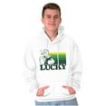 thumbnail image 3 of Popeye The Sailor Man Lucky St Paddys Hoodie Sweatshirt Women Men Brisco Brands M, 3 of 6