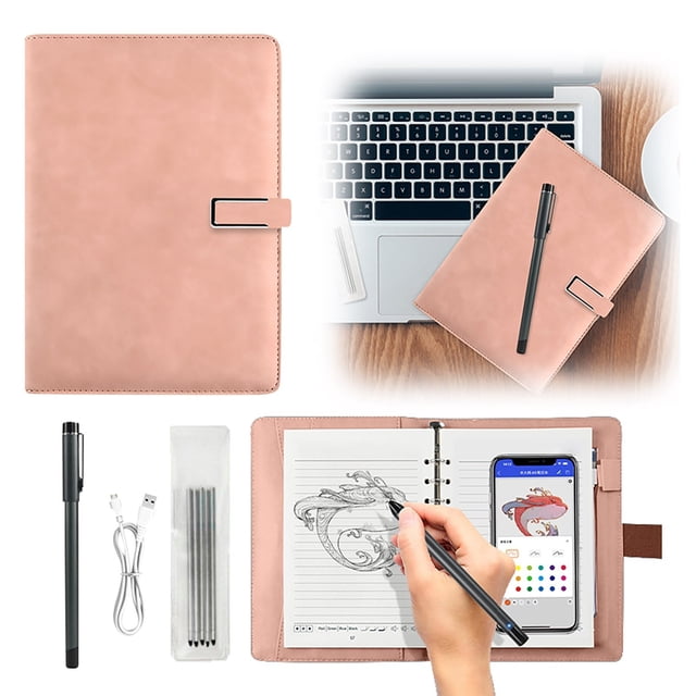 Functional Notepad For Writing On The Same Screen Smart Notebook Intelligent Synchronization Pen And Notebook Suitable For School Work And Projects 1ml Stationery Pens Set Rhinestones for