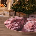 thumbnail image 5 of Rateoe Delicate Pink Carnations Pattern Christmas Tree Skirt with Ties, Christmas Tree Decorations, Farmhouse Christmas Decor Xmas Holiday Decorations-48", 5 of 6