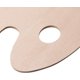 thumbnail image 3 of 1 paleta de madera con orificios para los pulgares para pinturas al óleo, acrílicas y acuarelas de 300 mm x 200 mm., 3 of 5