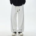 thumbnail image 5 of Baggy Sweatpants Men Sevevn Mens Baggy Sweatpants Wide Leg Track Pants Fall Stretch Casual Pants Streetwear, 5 of 9