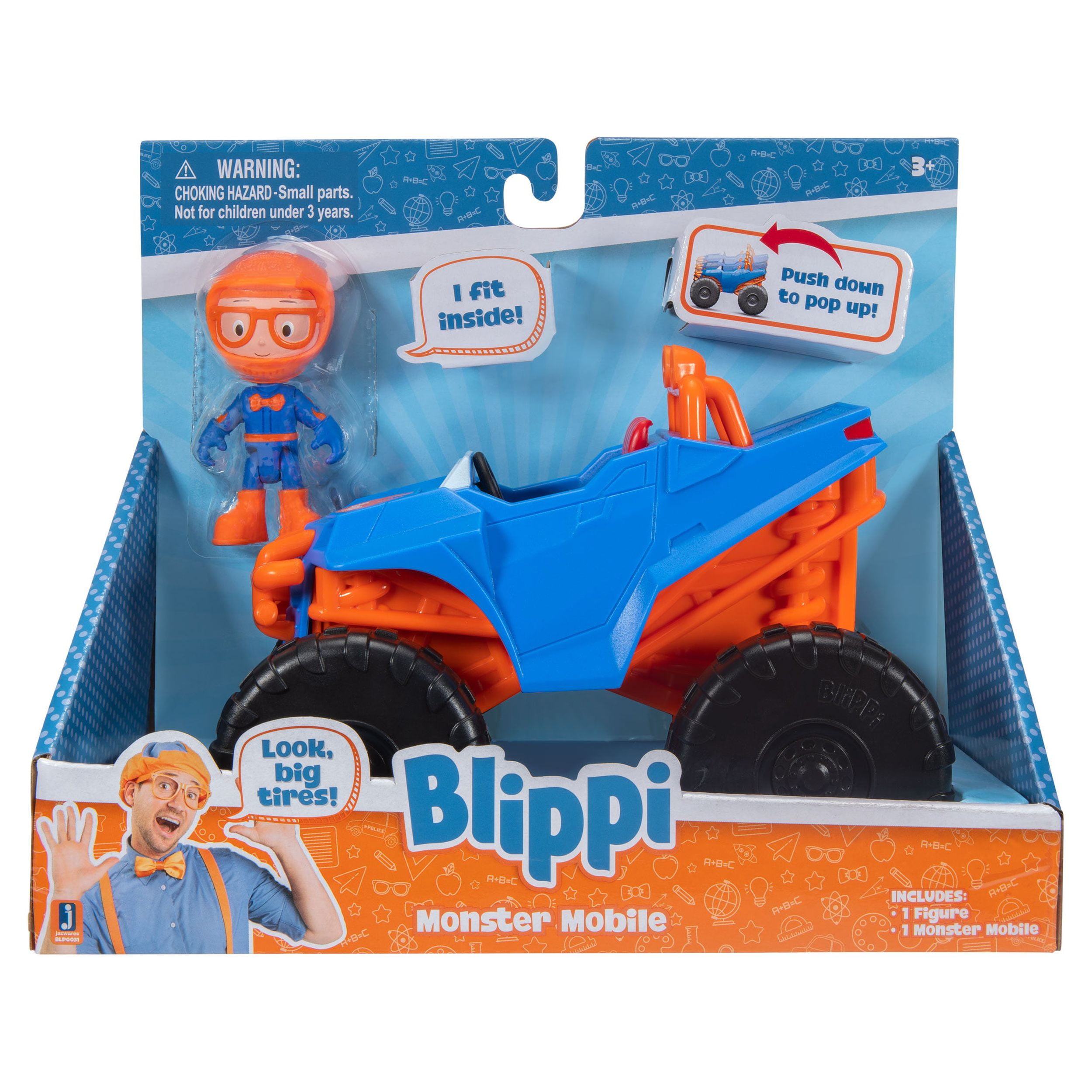 Blippi Feature Monster Truck Vehicle, Vehicle Play
