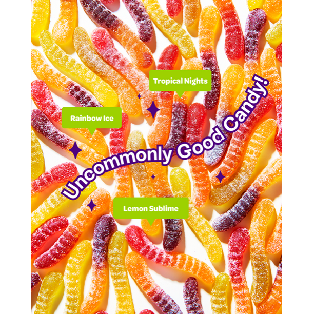 Zero Sugar Gummy Worms - Snack gummy options - Walmart Business
