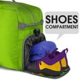 thumbnail image 5 of Foldable Travel Duffle Bag 24" 28" 32" 36" 60L 80L 100L 120L for Travel Gym Sports Lightweight Luggage Duffel By WANDF (120L), Green, 5 of 7