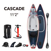Aqua Marina 11.2' Blue Inflatable Kayak with Carry Bag, Paddles and Air Pump