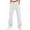 White, variant on Chiccall Womens Cargo Pants Elastic Waist Straight Leg 4 Pockets Pants Fall Trendy Casual Loose Button Zipper Hip-hop Streetwear