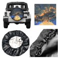 In the night scene, Rabbit glowinthedark ball camping spare tire