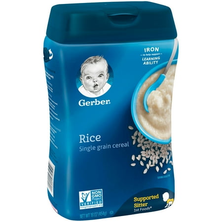 Gerber Single-Grain Rice Baby Cereal, 16 oz