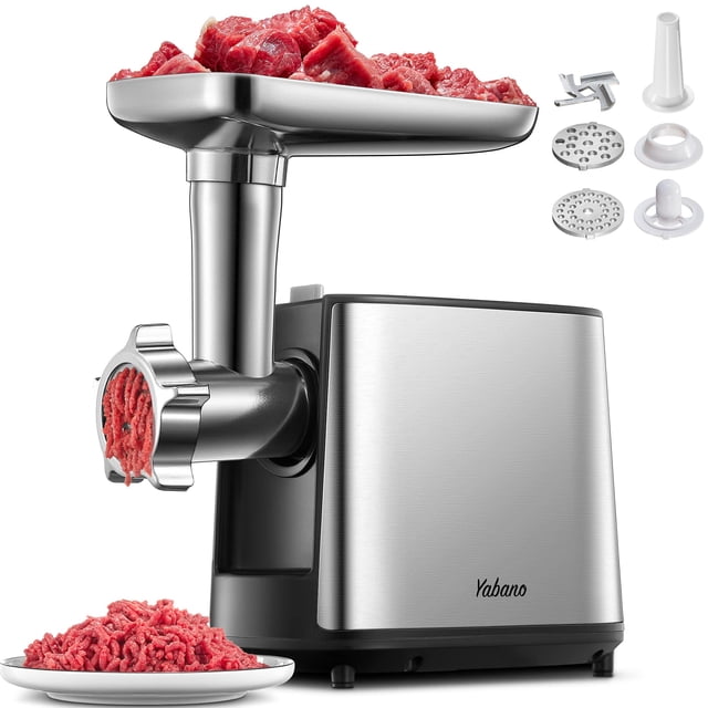 Picadora de carne Yabano 3000W máx. con kit embutidor de salchichas