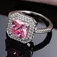 thumbnail image 4 of K-KED Elegant Cubic Zircon 925 Silver Filled Ring Women Delicate Jewelry Wedding Gift Sz 6-10-6, 4 of 5