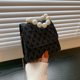 thumbnail image 5 of Bsvklp Bolsos De Hombro De Color Puro De Encaje Retro Bolso Bandolera Con Cadena De Perlas Para Mujer (Negro) Bsvklp Para estrenar, 5 of 8