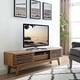 thumbnail image 4 of Modway Render Mid-Century Modern Low Profile 59 Inch TV Stand in Walnut Tv Cabinet Living Room Furniture My Lux Decor Round, 4 of 7