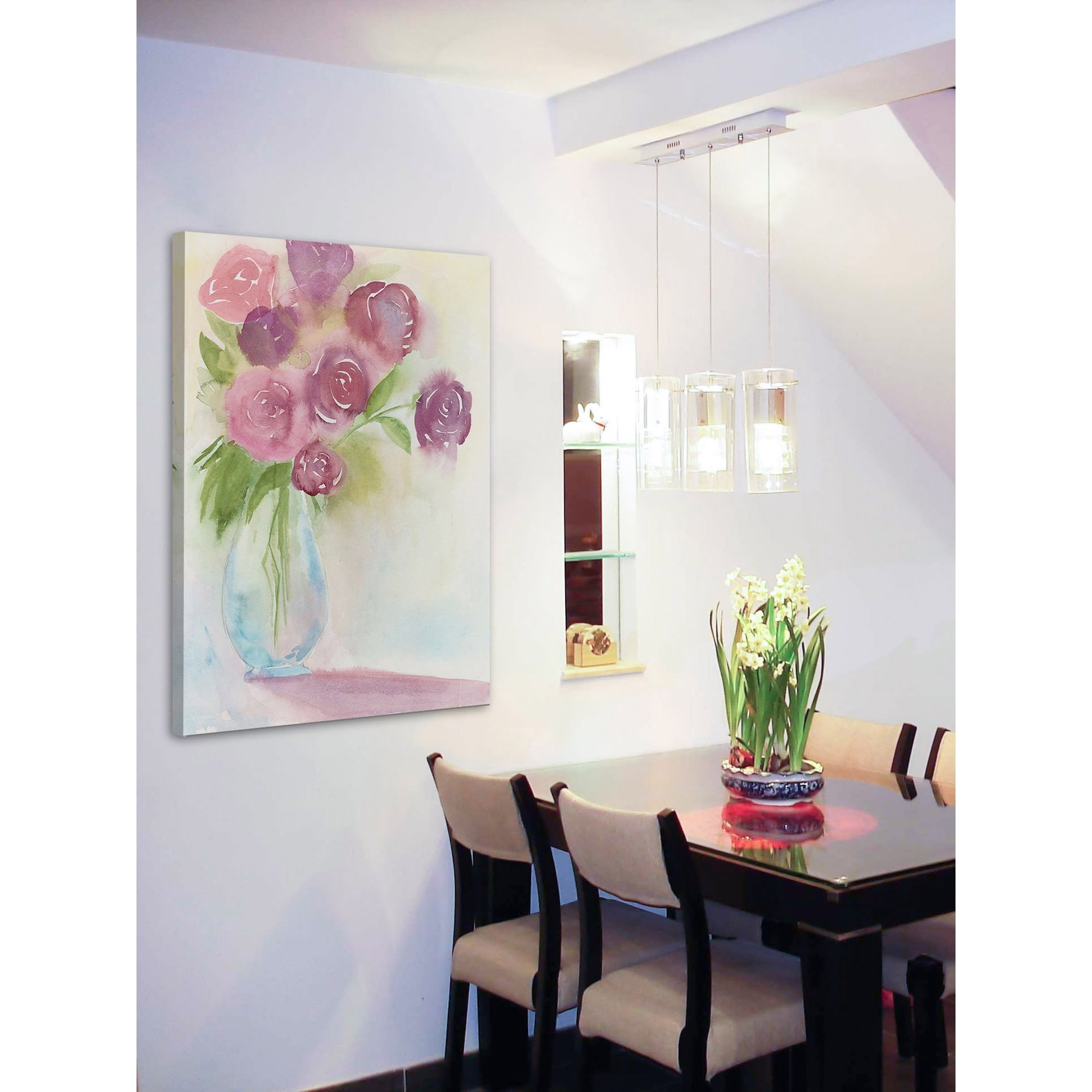 Marmont Hill "Mauve Bouquet" Painting Print on Wrapped Canvas