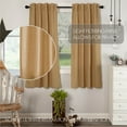 thumbnail image 3 of VHC Brands Simple Life Flax Khaki Country Farmhouse Window Curtain Short Panel Set of 2 63x36, 3 of 8
