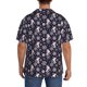 thumbnail image 3 of Balery Elegant ice skates snowflakes A Camisa Casual de Manga Corta con Botones para Hombre, Texturizada, Estilo Cubano, para Playa, Verano-Medium, 3 of 5