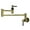 Antique Brass, variant on Kingston Brass KS8101KNL Convergent Two-Handle 1-Hole Wall Mount Pot Filler Faucet with Knurled Handle in Polished Chrome