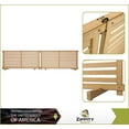 thumbnail image 5 of 22in H x 44in W (2 Panels) Freestanding Zippity Portable Puppy Fence Kit, Cedar Color Dog Puppy Playpen, Dog Fence Outdoor for Yard, Vinyl Picket Outdoor Dog Fence, Dog Play Pen Indoors, ZP19072, 5 of 10