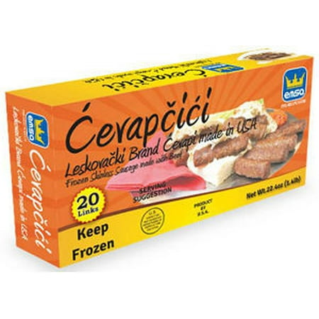 Minced Meat Sticks Hot - Leskovacki Cevapi, approx. 1.4 lb Box