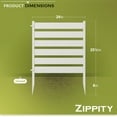 thumbnail image 5 of 26in H x 24in W (3 Panels) No Dig Zippity Maui Fence Kit, White Vinyl Fence Panel, Temporary Outdoor Border for Garden, Easy Install DIY Fence for Backyard, Patio, & Deck, White Garden Fence, ZP19065, 5 of 8