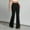 *Black, variant on ClodeEU Women's Stretch Flare Pants,High Rise Slim Pants,Comfort Stretch Waist Black,Womens Plus L