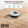 thumbnail image 3 of Lefant M330S LiDAR Navigation Robot Vacuum and Mop, 450ml Visible Dustbin, 190° PSD Obstacle Avoidance, Multi-Level Mapping, Robot Vacuum Cleaner for Hardwood Carpets Pet Hair, 3 of 12