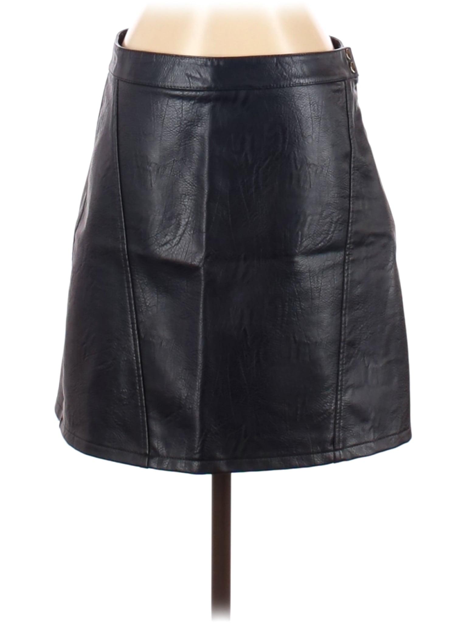 black button down skirt