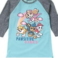 thumbnail image 3 of Paw Patrol - Let's Roll Patrol - Toddler And Youth Girls Raglan Graphic T-Shirt, 3 of 6
