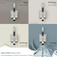 thumbnail image 6 of Amerock Aliso Transitional Double Prong Polished Chrome Wall Hook, 6 of 9