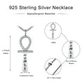 thumbnail image 6 of Coachuhhar Ankh Necklace for Men Women 925 Sterling Silver Ankh Cross Pendant Eye of Horus Ancient Egyptian Jewelry Gifts for Men, 6 of 6