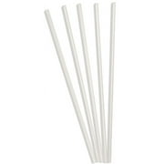 Perfect Stix Drinking Straws, Unwrapped and Jumbo, 10", Clear (Pack of 100)