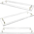 thumbnail image 4 of Fichiouy Acrylic Bathtub Caddy Tray with Gold Handle for Bathtub Bathroom Clear, 4 of 6