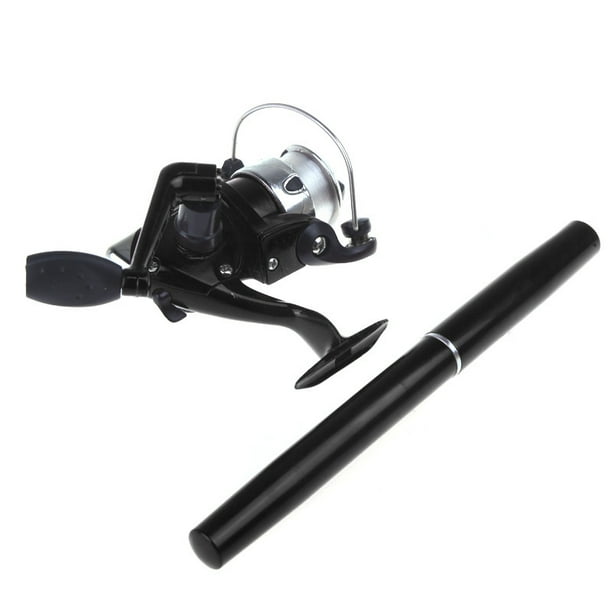 "Mini Aluminum Pocket Pen Fishing Rod Pole + Reel"