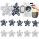 thumbnail image 2 of Kit Bolas Lavandería Con Copos Nieve 12 Uds. Limpieza Ropa Reutilizable Antibobinado, 2 of 7
