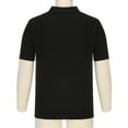 thumbnail image 6 of Juebong White Men's Trendy Knit Golf Shirts Slim Fit Colorblock Hawaiian Casual Plaid Polo Shirts Vacation Tennis Shirts, XX-Large, Black, 6 of 8