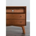 thumbnail image 6 of Alpine Furniture Flynn Large Wood 2 Drawer Nightstand in Chestnut (Brown), 6 of 8