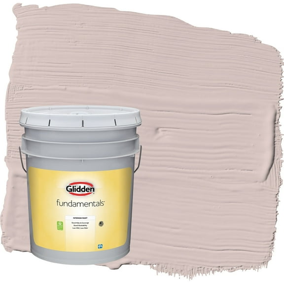 Glidden Fundamentals Just Gorgeous / Pink Semi-Gloss Interior Paint, 5 Gallon