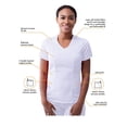 thumbnail image 3 of Adar Pro Scrubs For Women - Modern V-Neck Scrub Top - P7002 - White - 3X, 3 of 7